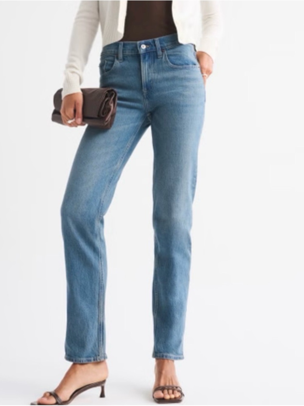 Abercrombie Mid Rise 90s Straight Jean